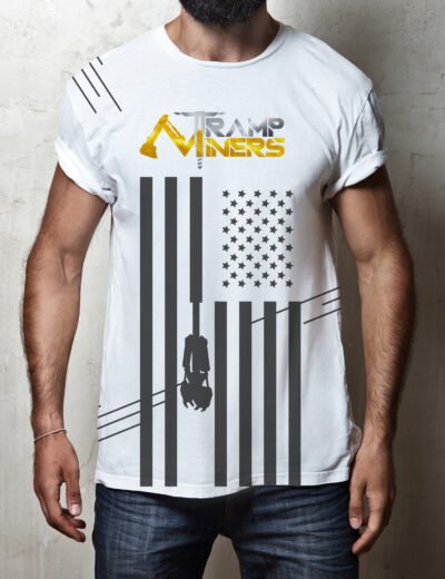 Set of images of different blank t-shirts